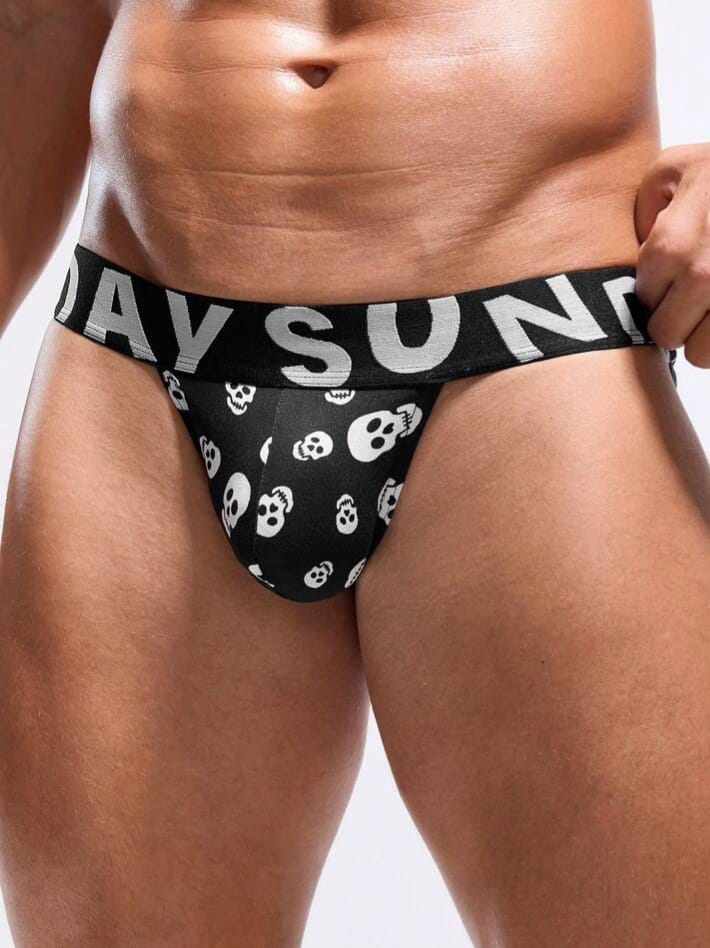 Men's Skull Print Briefs